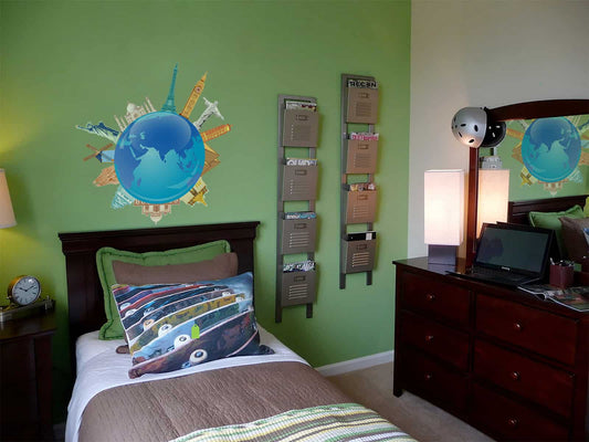 World Travel Symbols Wall Sticker