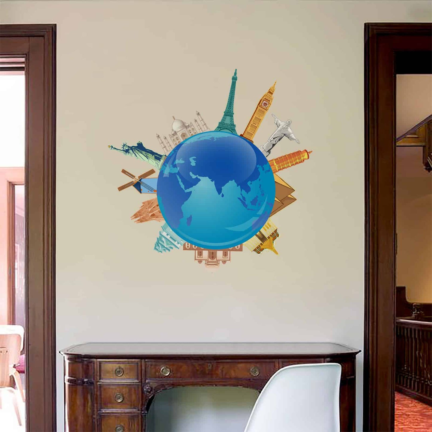 World Travel Symbols Wall Sticker