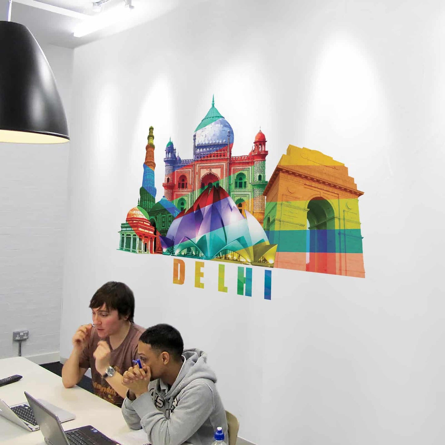Fuzzy Delhi Wall Sticker