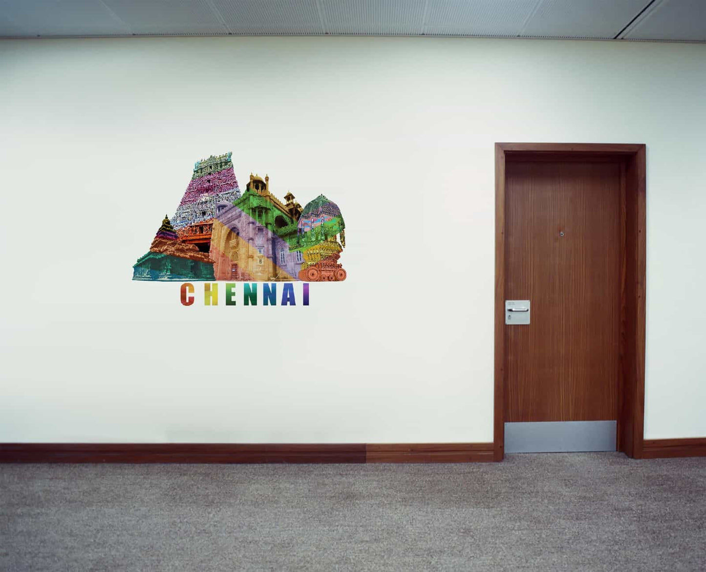 Catchy Chennai Wall Sticker