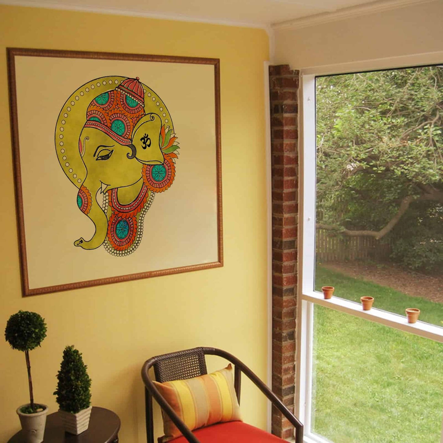 Ganesha water colour Wall Sticker