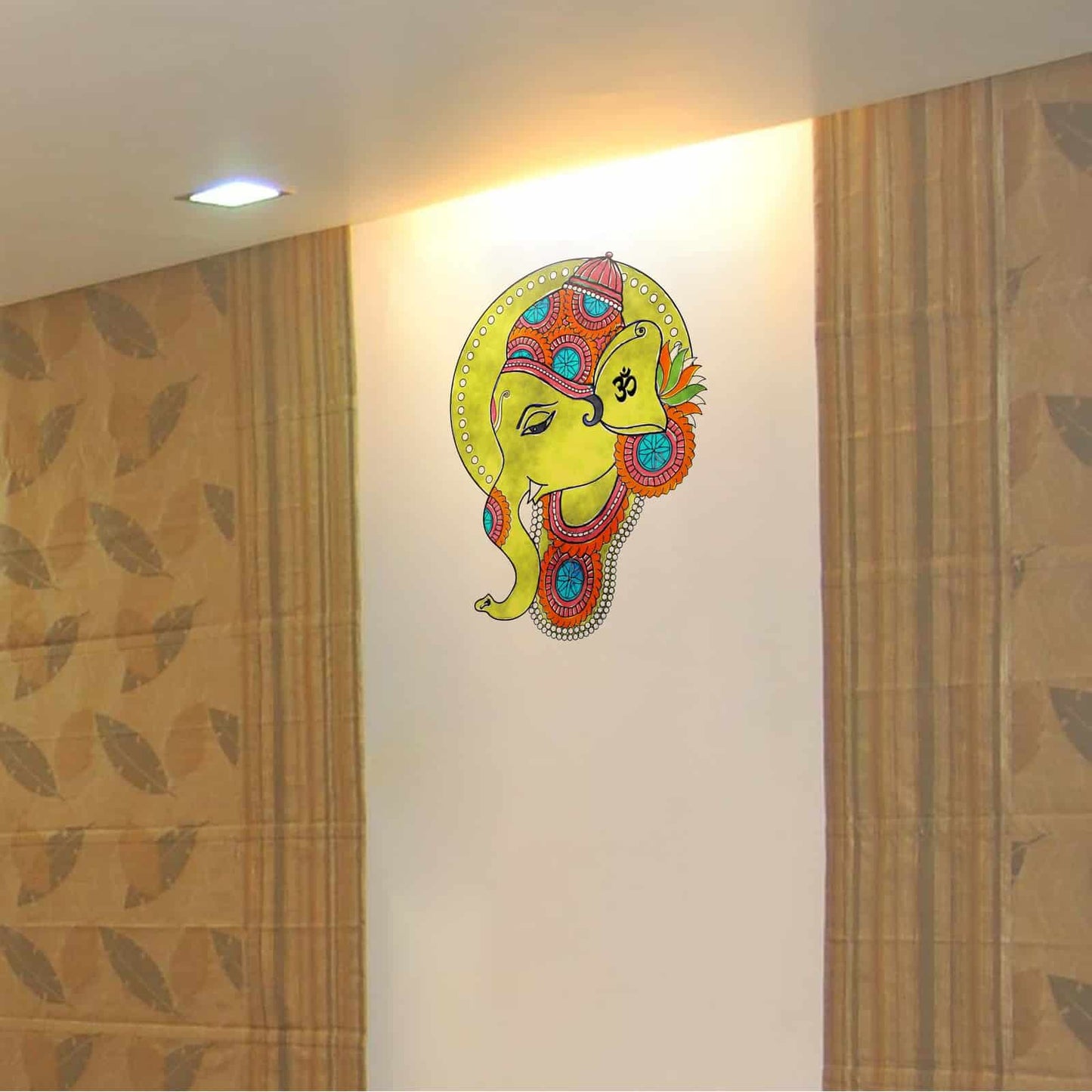 Ganesha water colour Wall Sticker