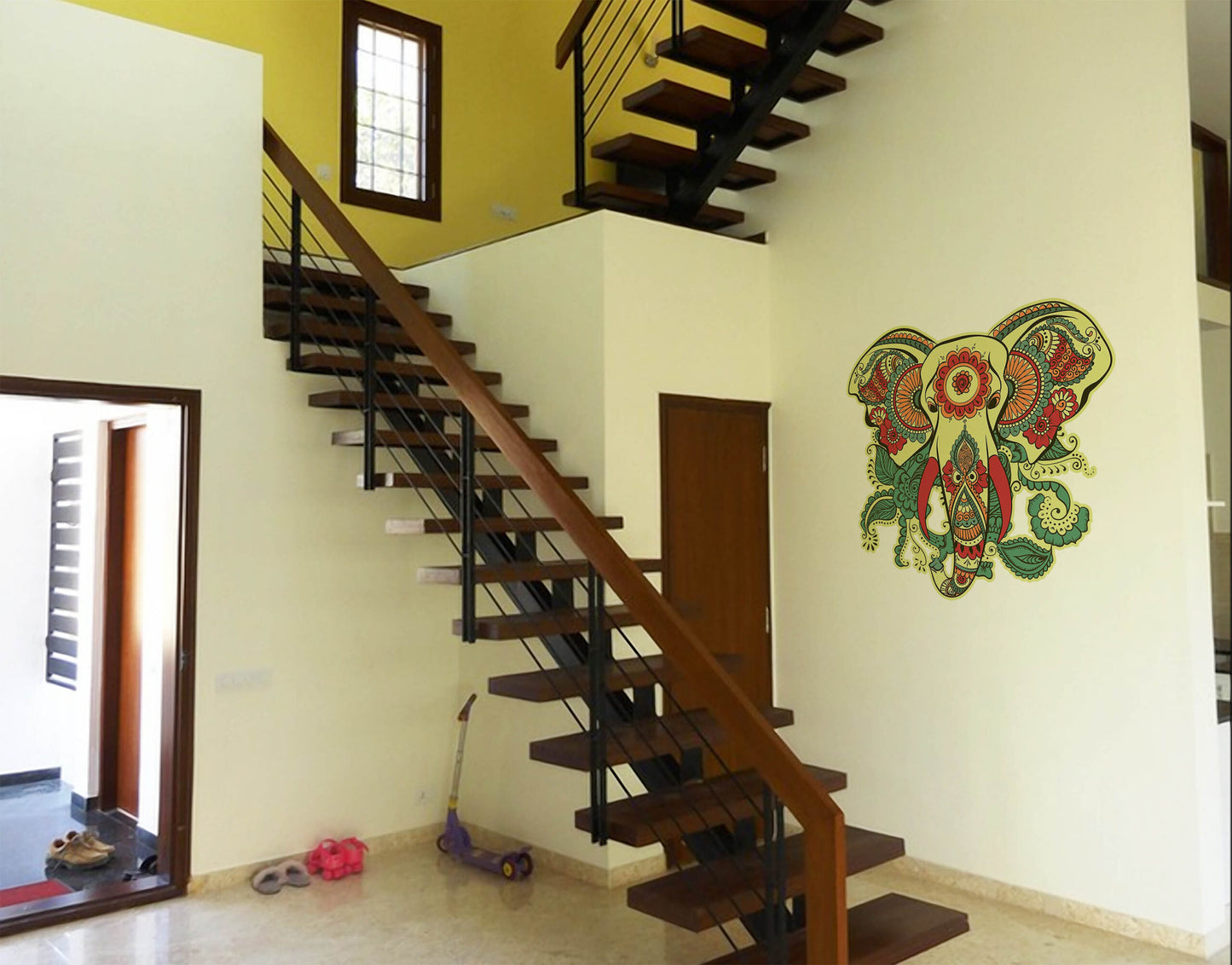 Grand Welcome Elephant wall sticker