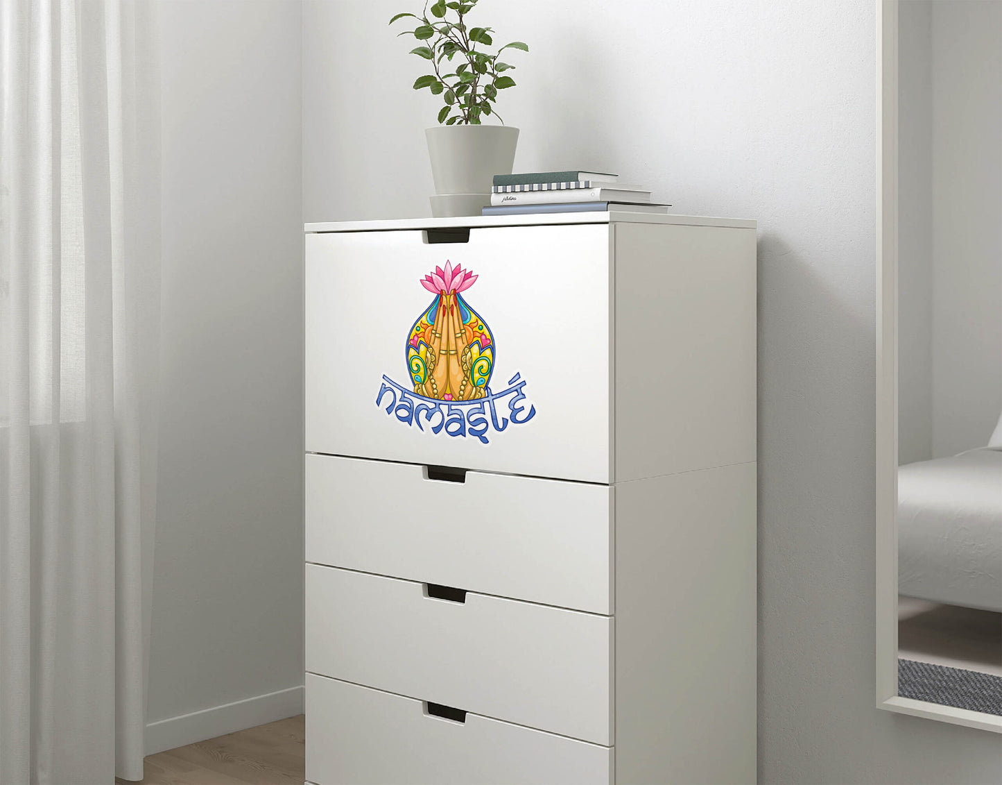 Namaste wall sticker