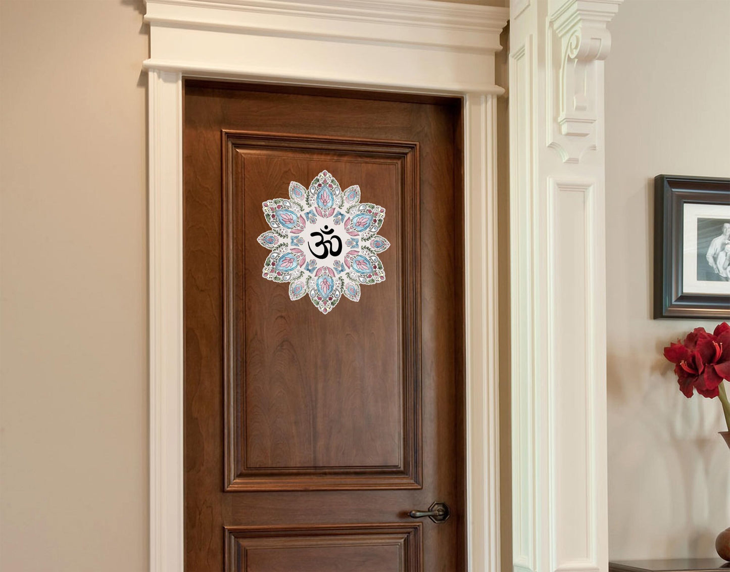 Om Blossom mandala wall sticker