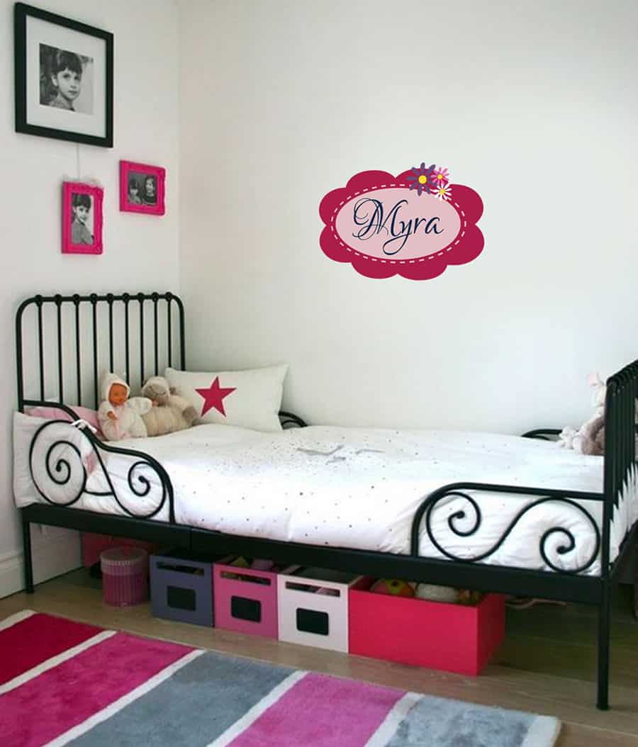 Cute Flower Border Wall Sticker