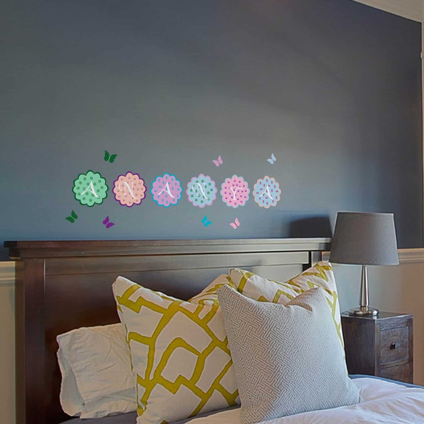 Blooming Letters Wall Sticker
