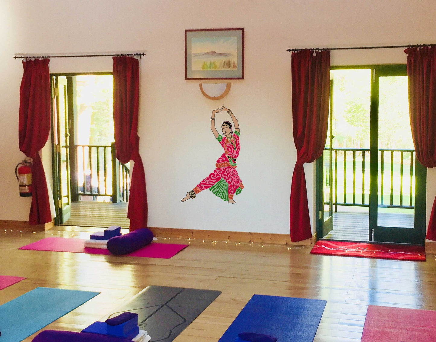 Indian Dancer 3 design wall sticker