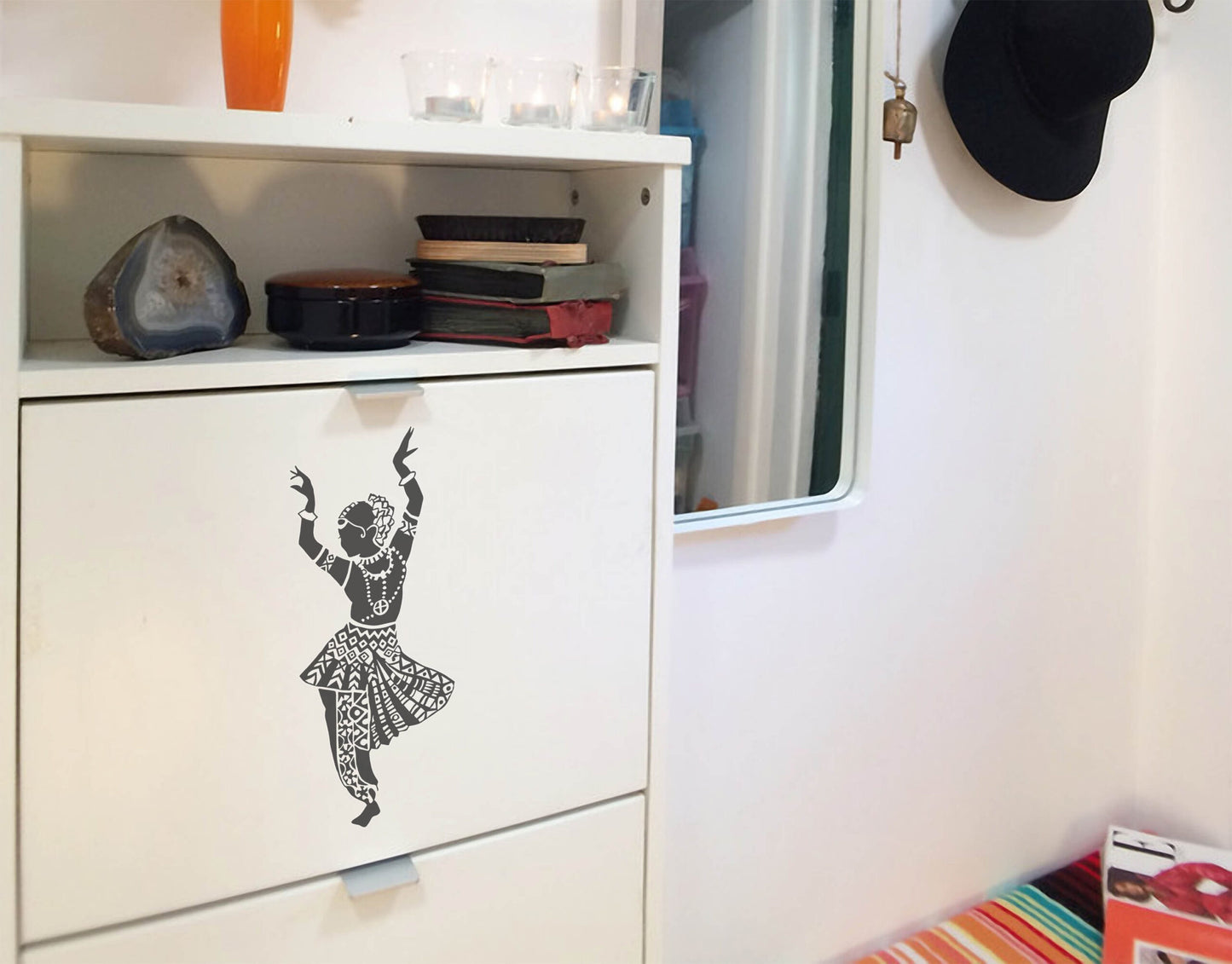 Indian Dancer 5 design wall sticker