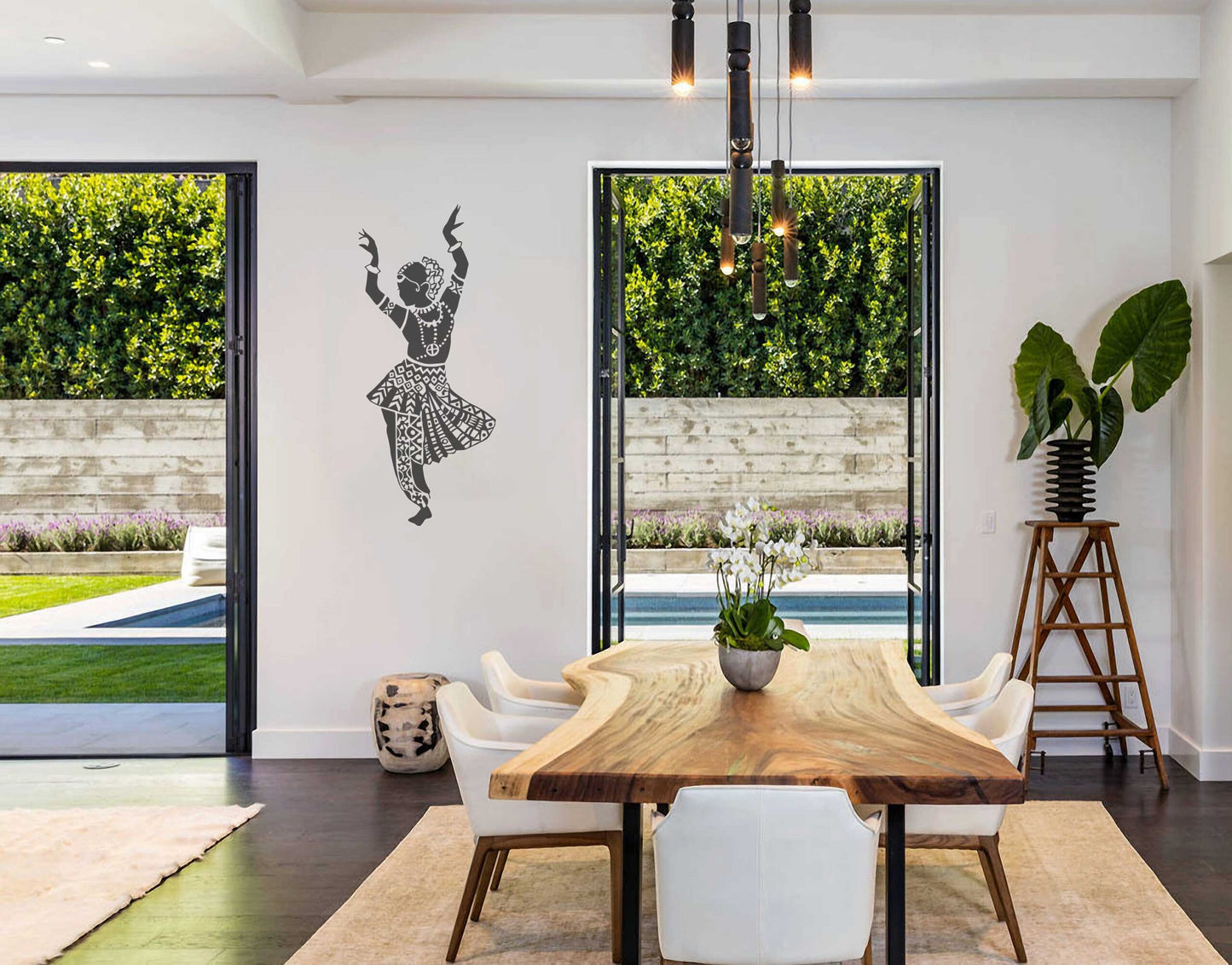 Indian Dancer 5 design wall sticker