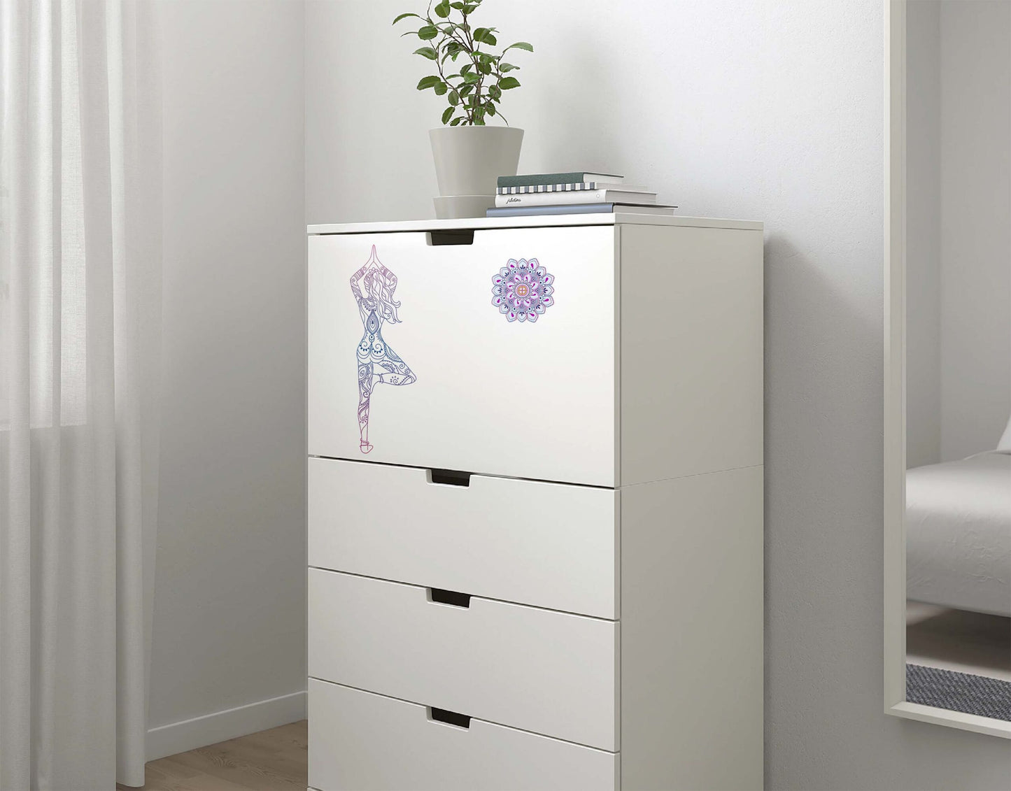 Yoga Standing Pose wall sticker