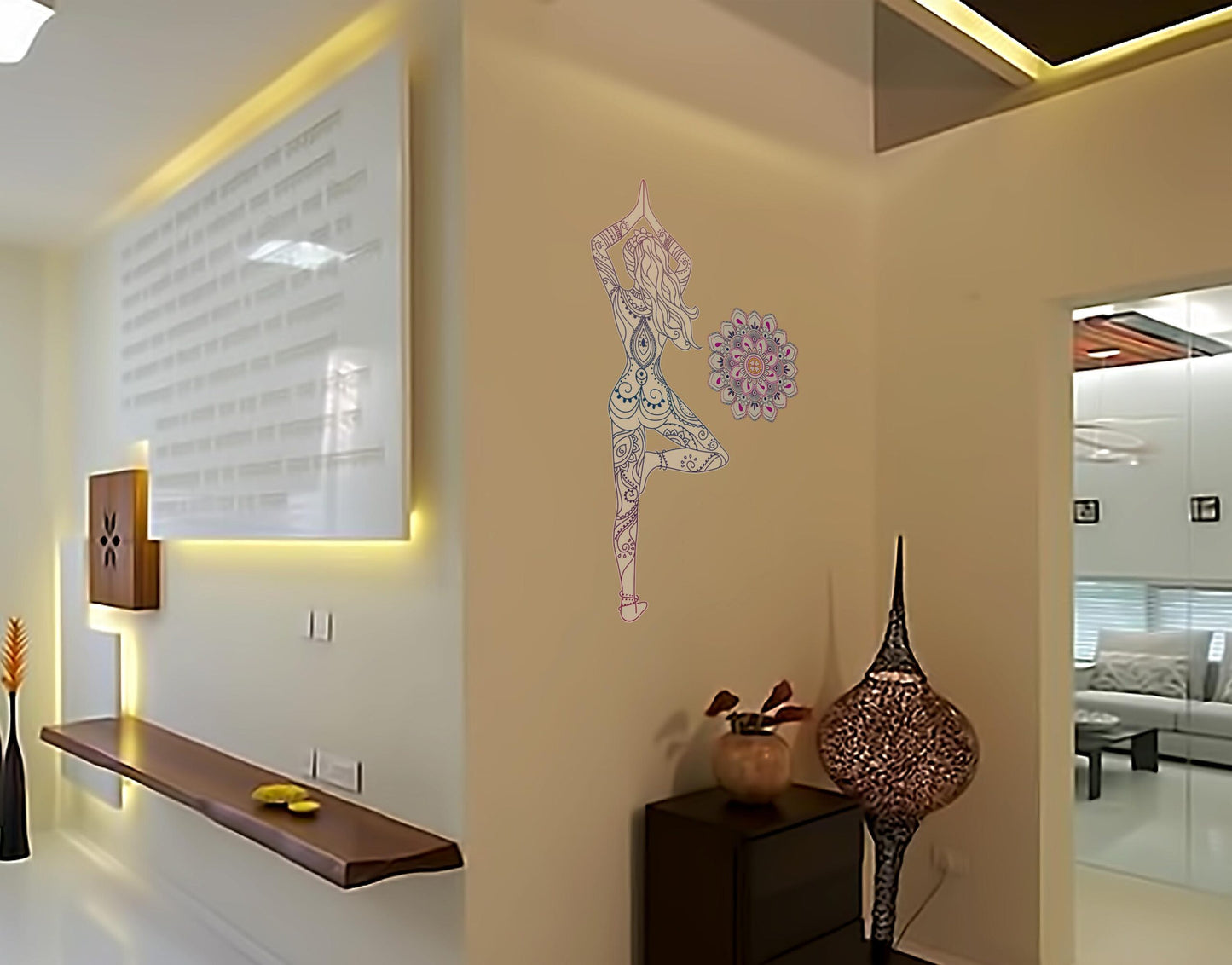 Yoga Standing Pose wall sticker