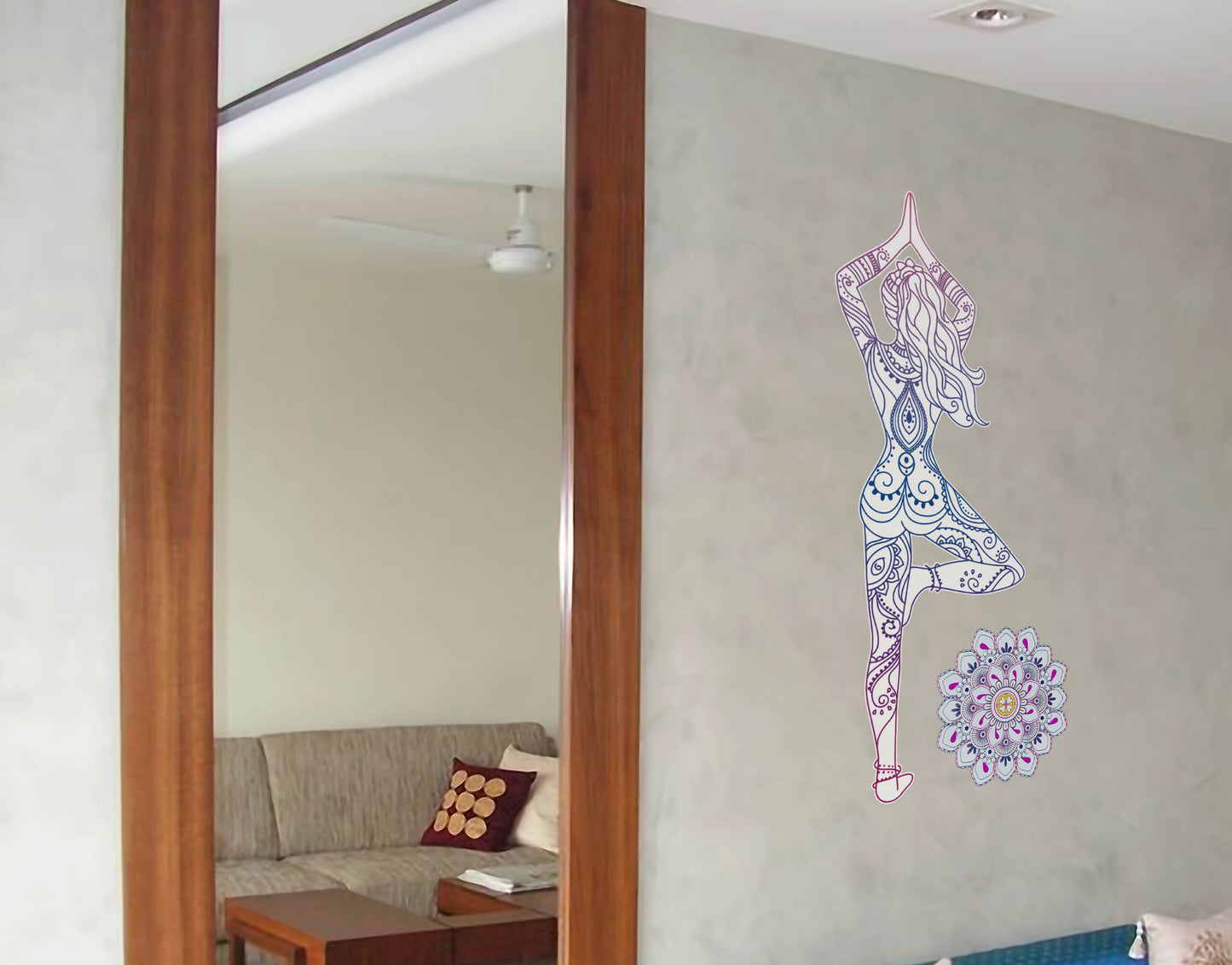 Yoga Standing Pose wall sticker