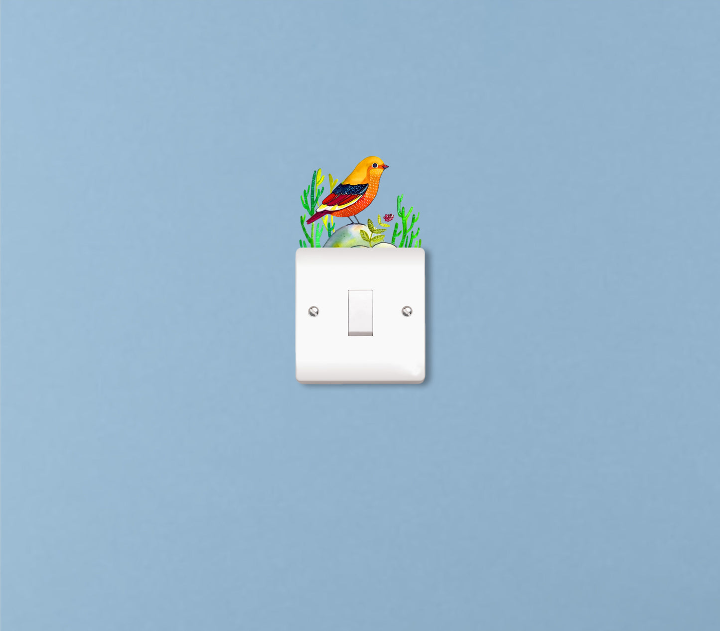Vinyl Birds & Branches Painting Art Switchboard Sticker - Set of 11
