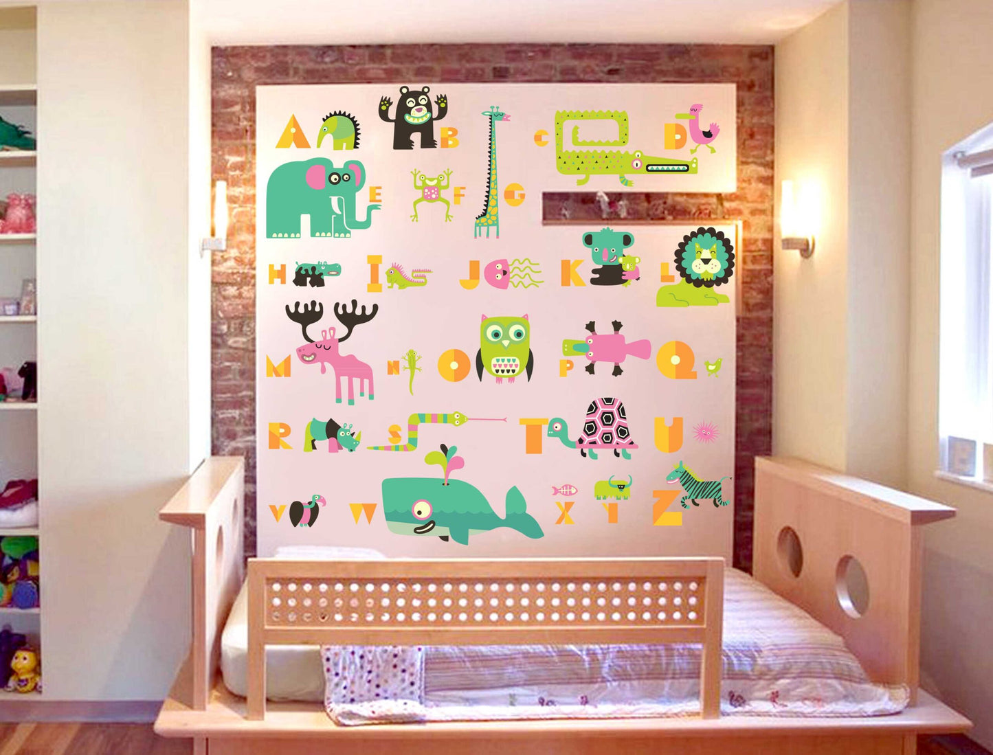 Animal Alphabet Wall Sticker Set