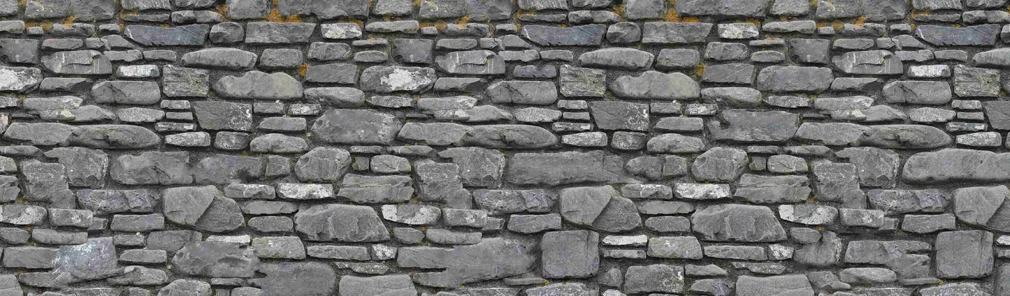 Decorative Natural Stone Brick Pattern Border Sticker