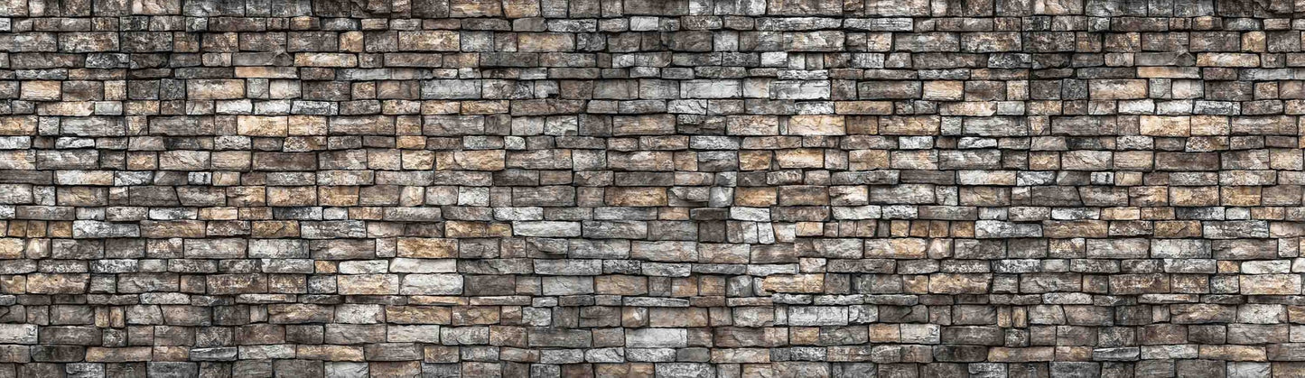Natural Stone Brick Pattern Self Adhesive Wall Border