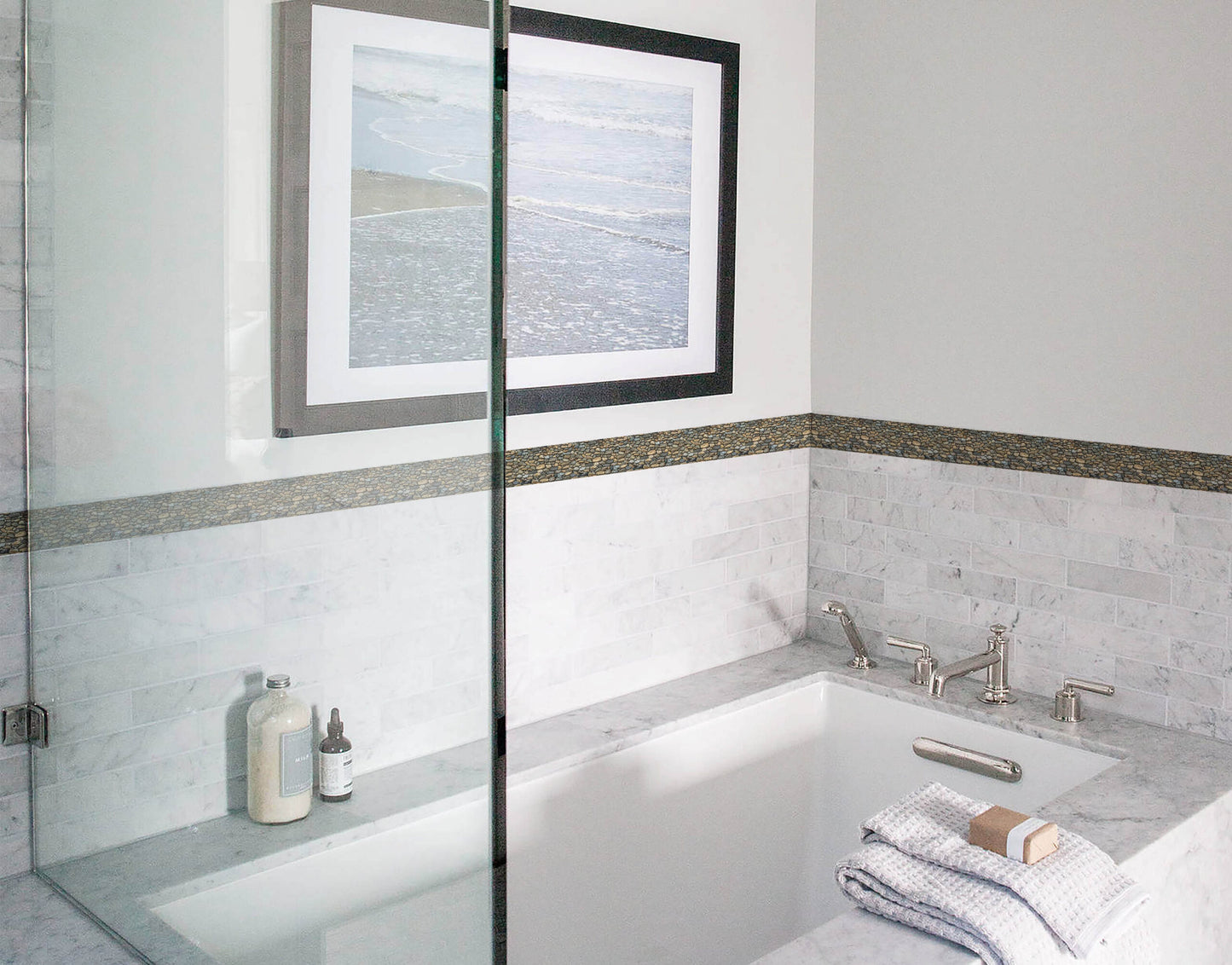 Different Natural Stone Brick Pattern Sticky Wall Border