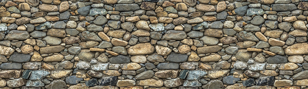 Different Natural Stone Brick Pattern Sticky Wall Border