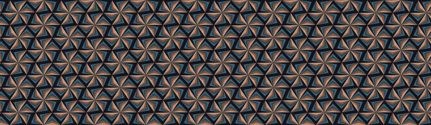 Decorative Tile Star Pattern Wall Border Sticker