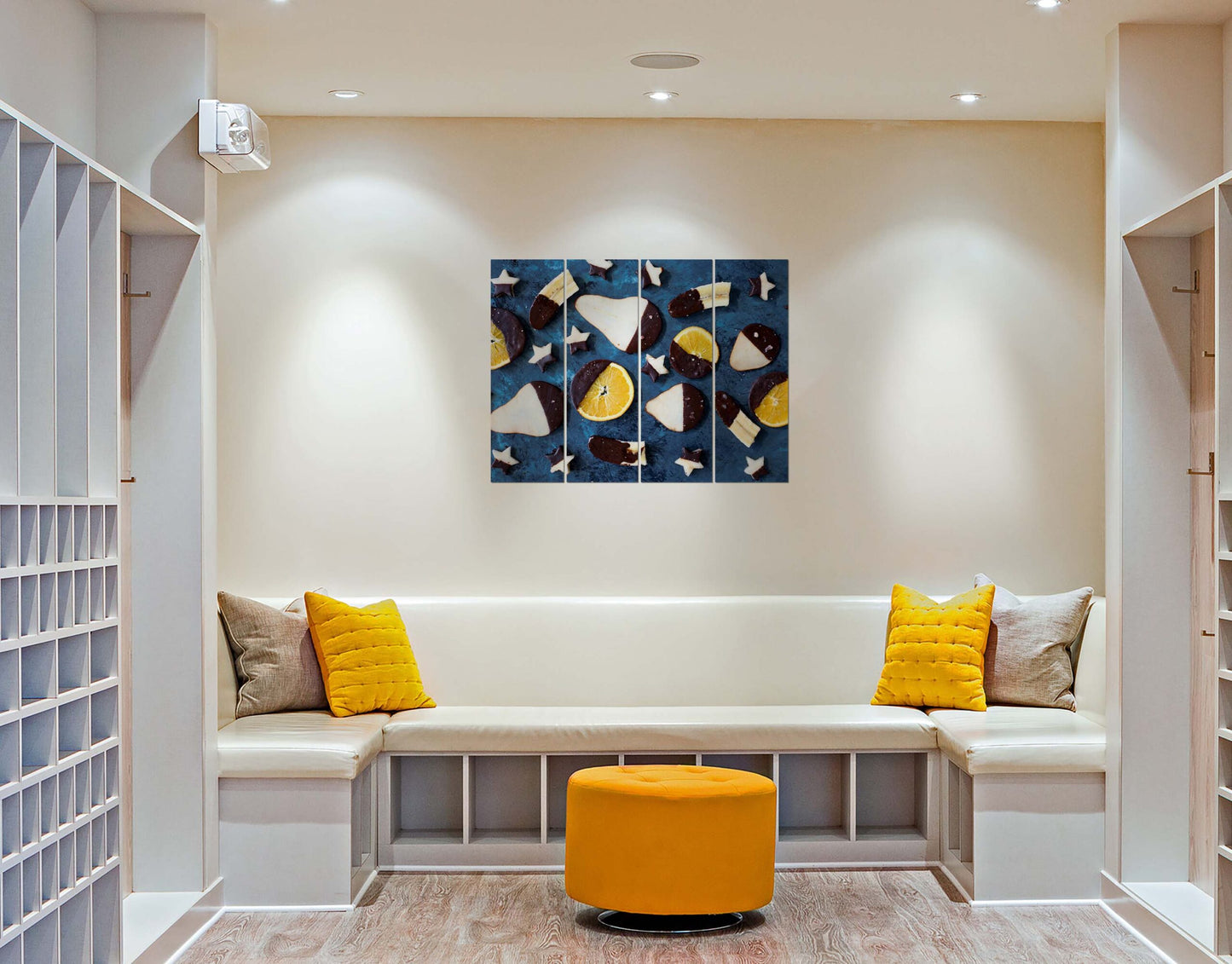 Combination of Chocolates & Fruits Wall Photo Print