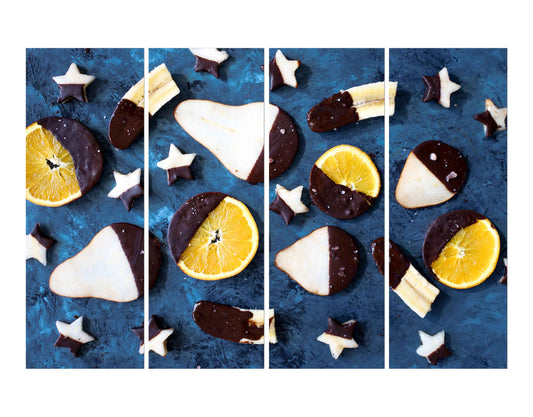 Combination of Chocolates & Fruits Wall Photo Print