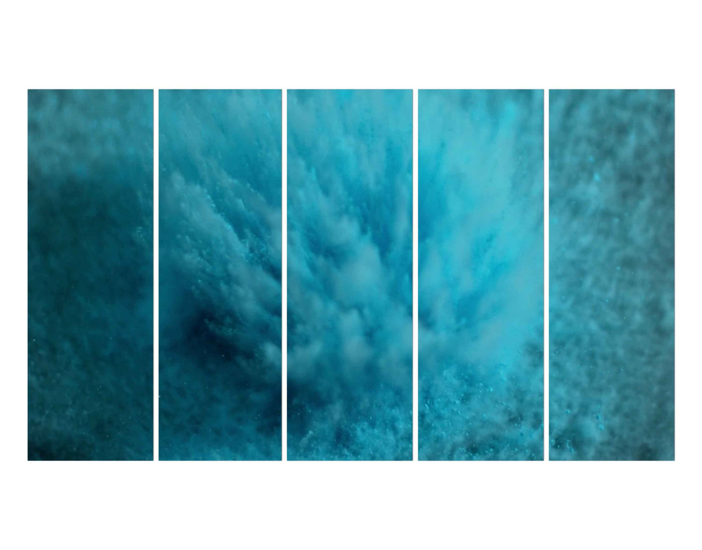 Modern Abstract Navy Blue Teal Gradient Art Painted Wall Wall Painting