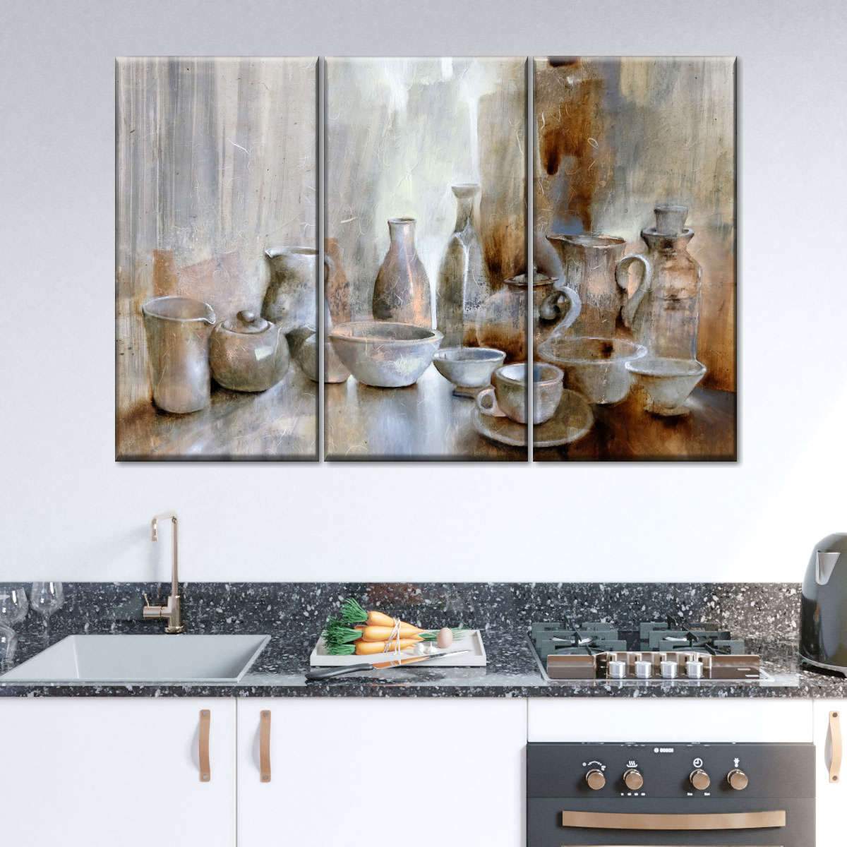 Still Life Coffee Time Graphic Panel Canvas Wall Art