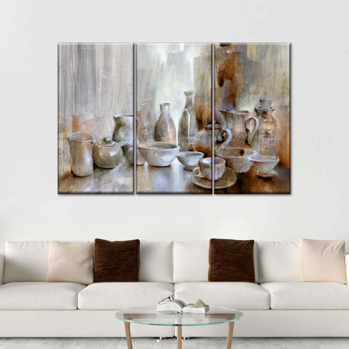 Still Life Coffee Time Graphic Panel Canvas Wall Art