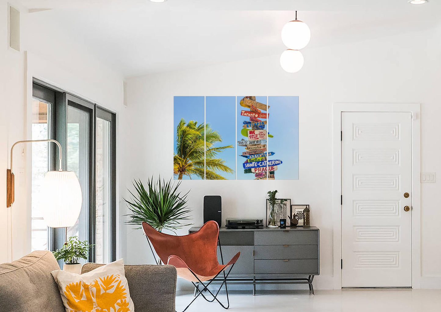 Turks & Caicos Islands Bay Beech Sign Wall Art Print