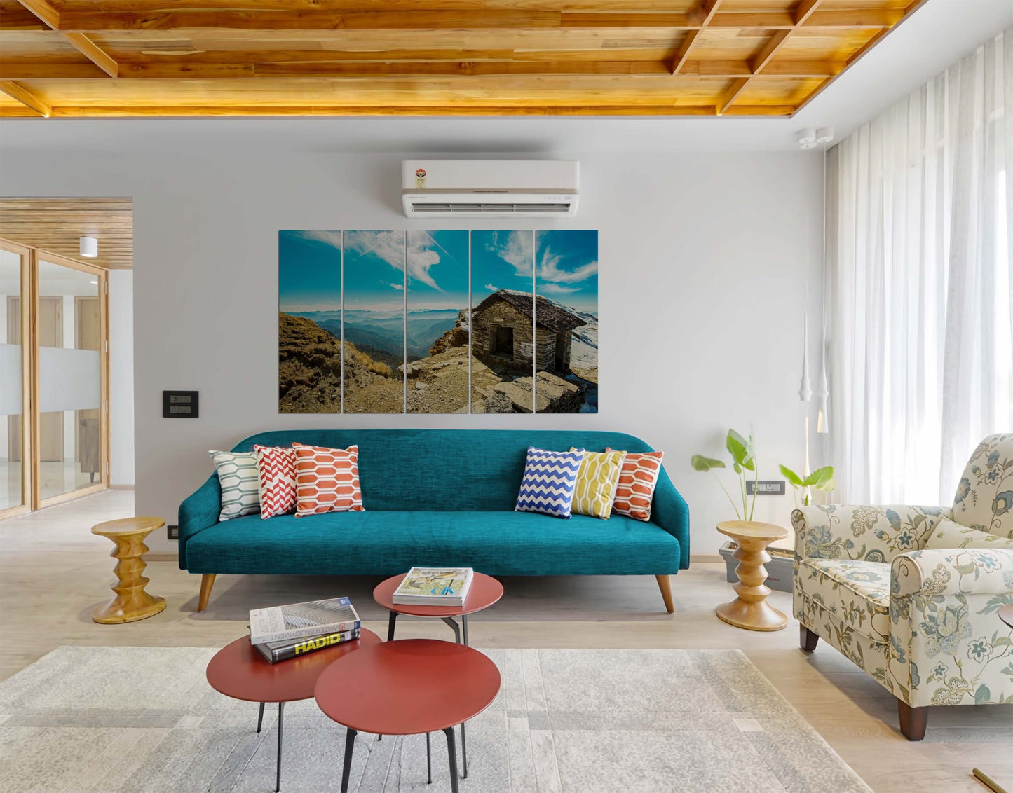 House on the Rock with Sky Background Wall Art Print