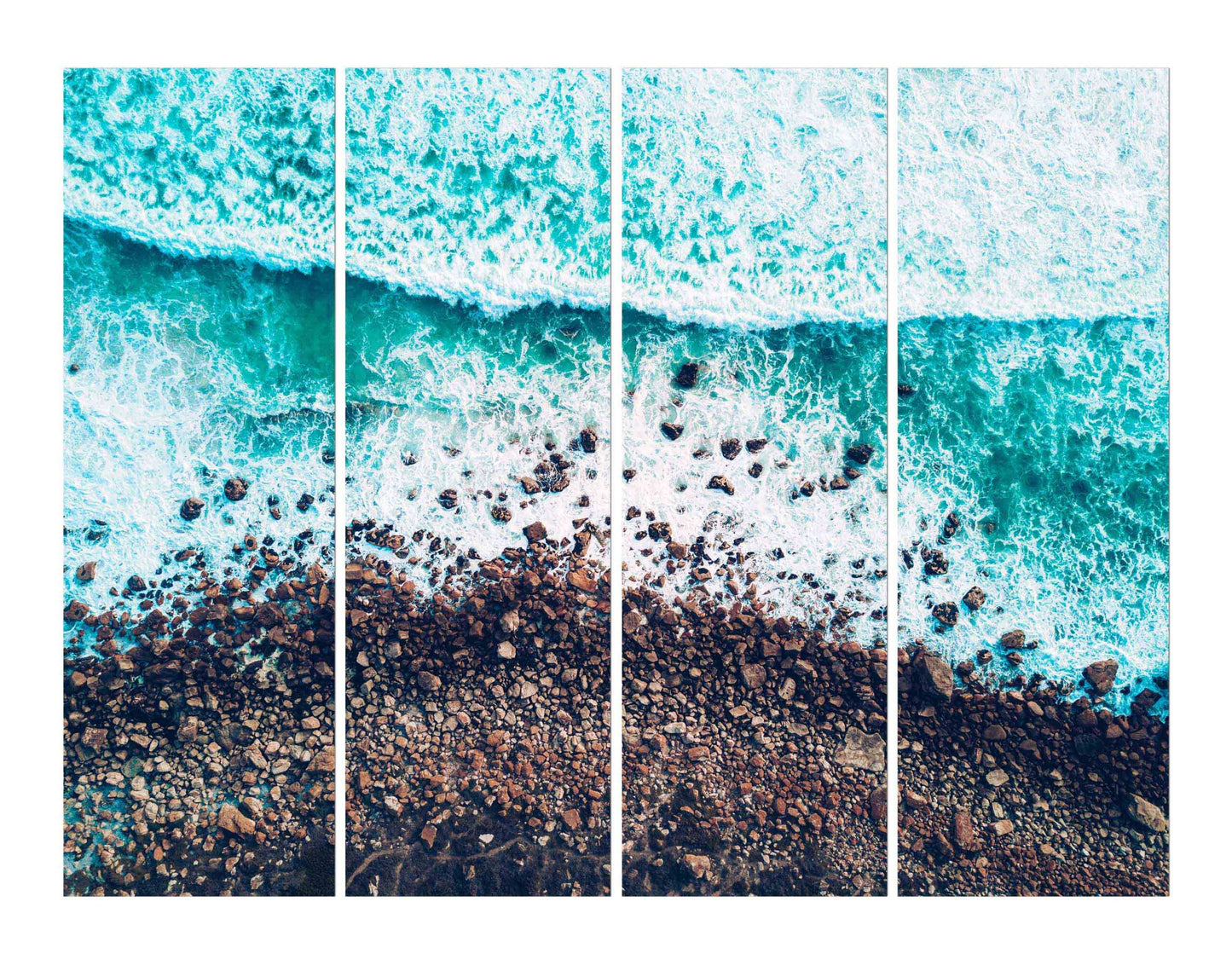Ocean Water Waves Splashes & Foam Wall Canvas Print