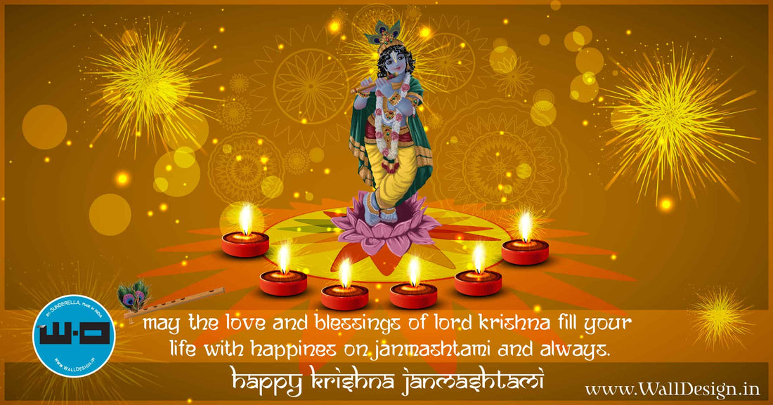 May Lord Krishna come to your house and give delight to all