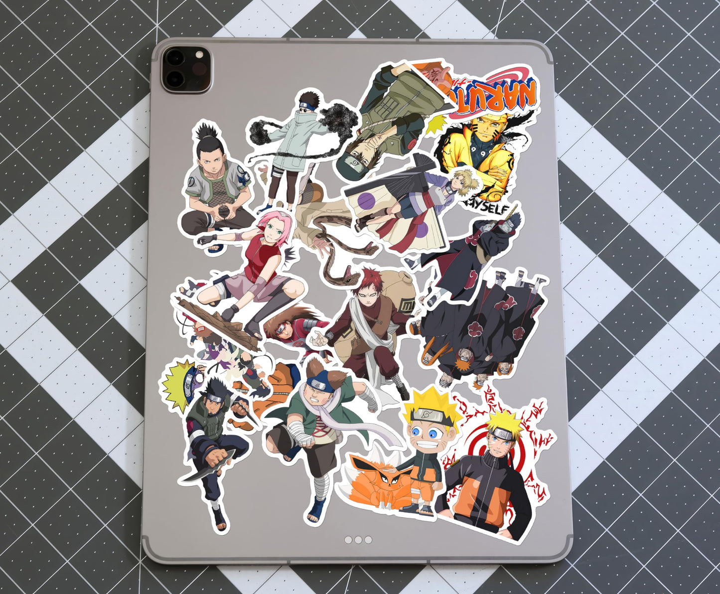 Naruto Anime Manga Fan Sticker Set (98 pcs) - Premium Quality Designs for Personalizing Gear, Mobiles, Laptops, Gifts, and Accessories