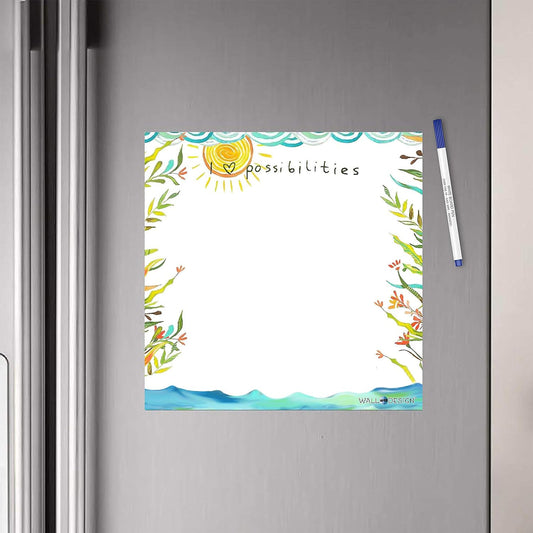 I Luv Possibilities Writing Film Flexible Fridge Magnet (1ft x 1ft, White)