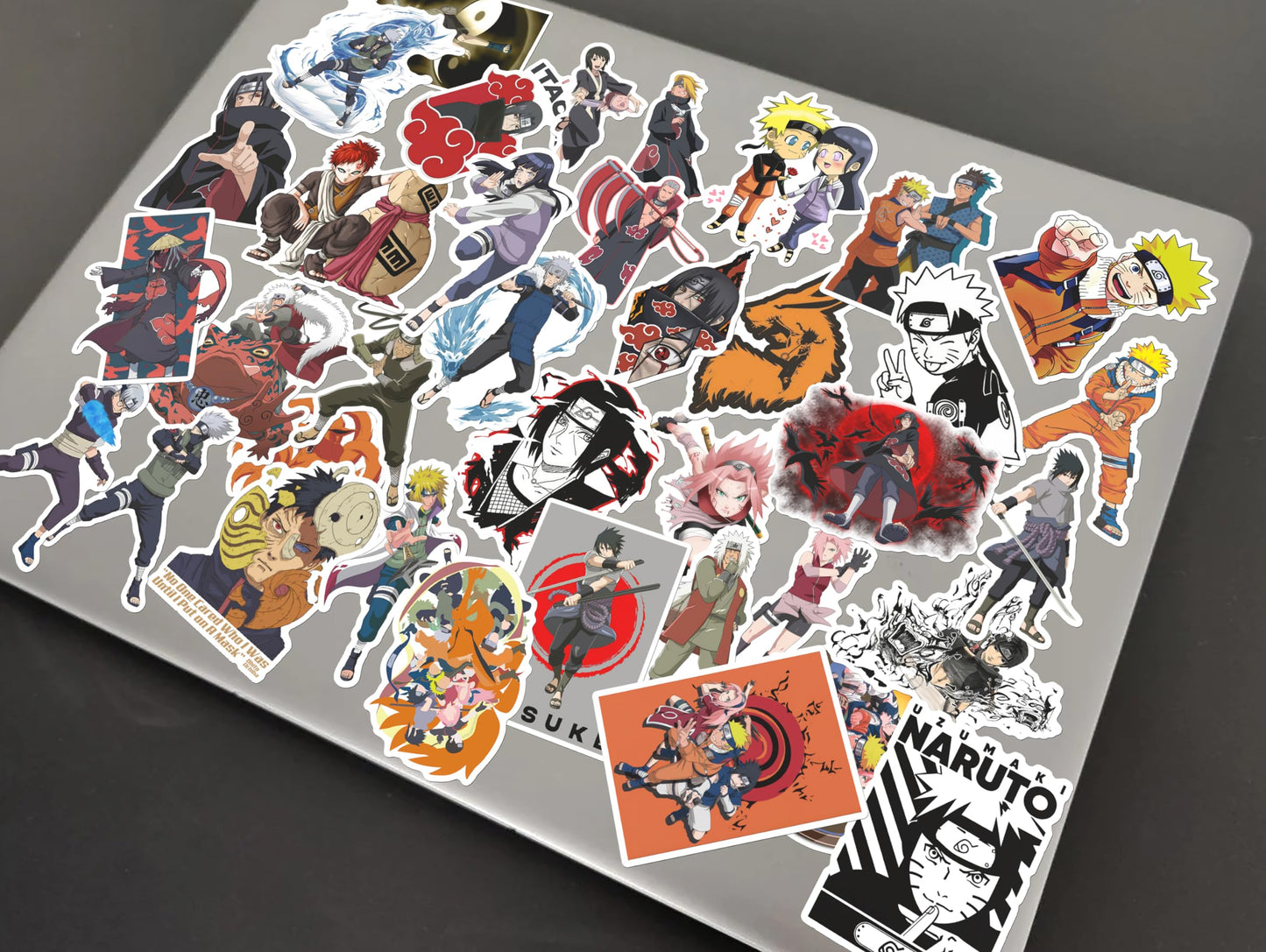 Naruto Anime Manga Fan Sticker Set (98 pcs) - Premium Quality Designs for Personalizing Gear, Mobiles, Laptops, Gifts, and Accessories