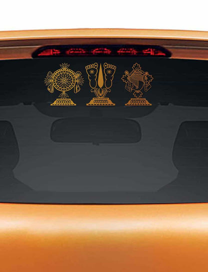 Lord Balaji Symbol Car Rear Glass Sticker