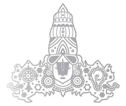 Tirupati Balaji Flame Car Rear Glass Sticker