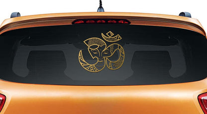 Om Buddha Car Rear Glass Sticker