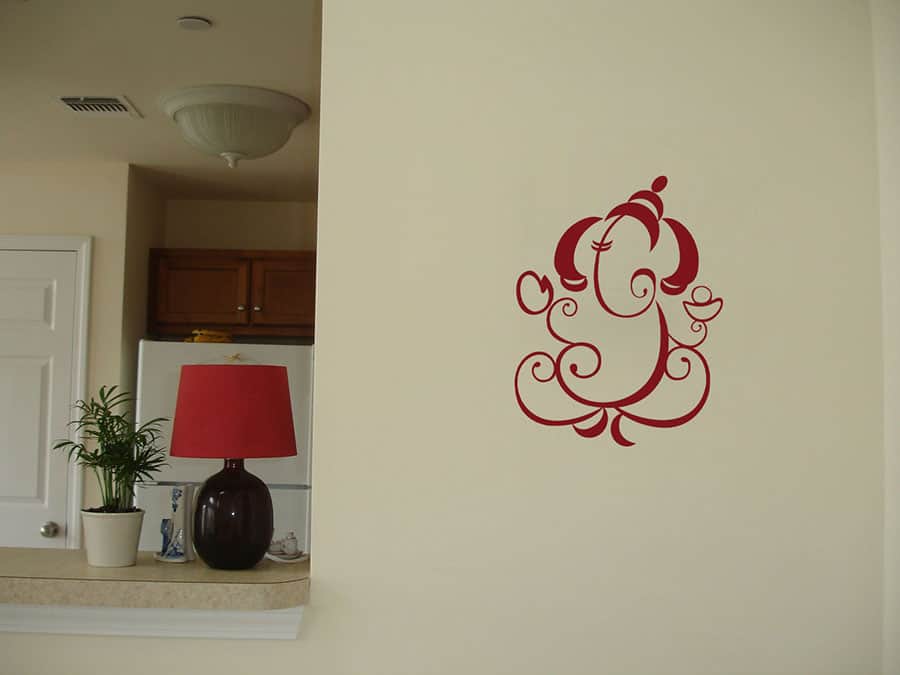 Shining Ganesha Wall Sticker