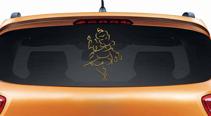 Jai Ganesha Car Rear Glass Sticker