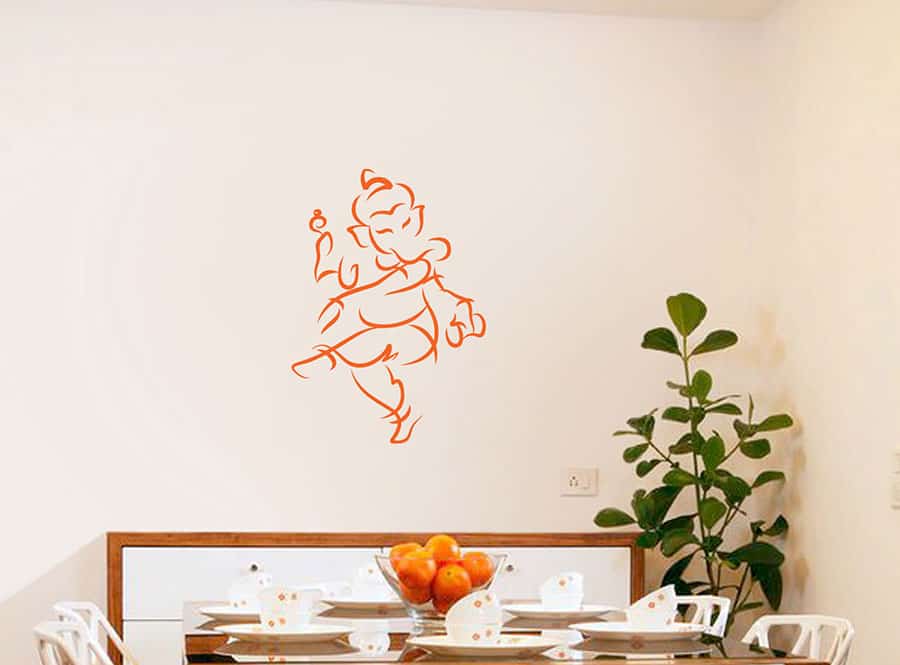 Jai Ganesha Wall Sticker