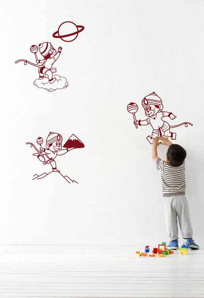 Bala Hanuman Set of 3 Series Wall Sticker