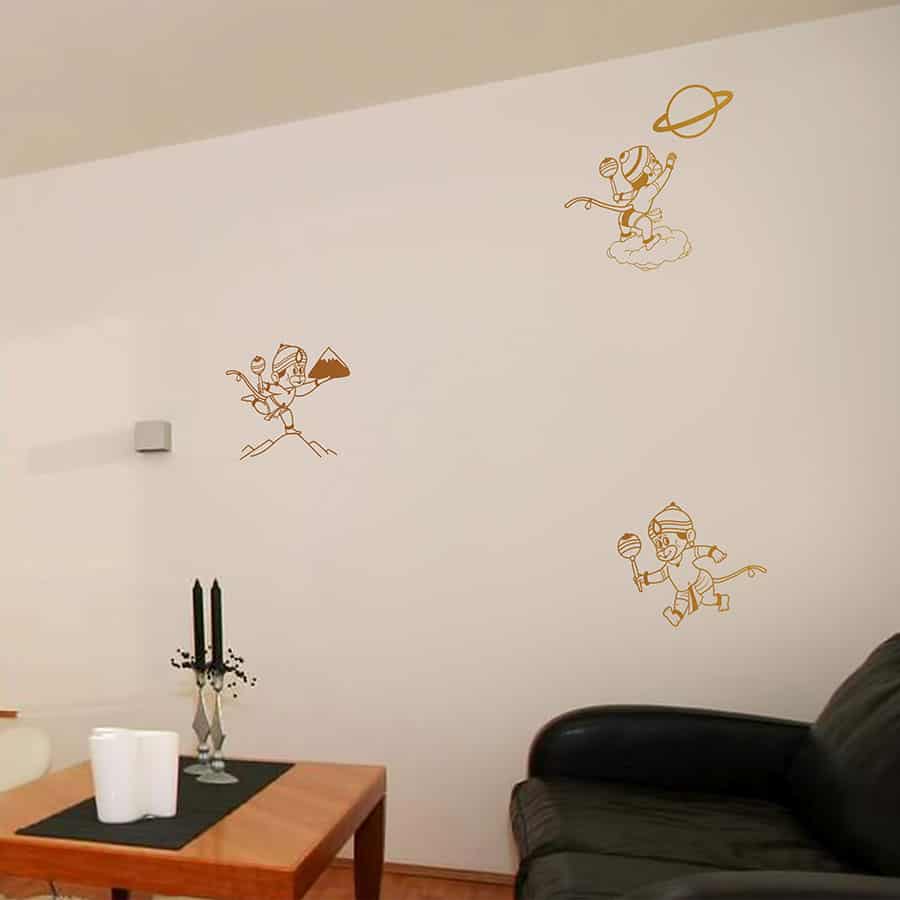 Bala Hanuman Set of 3 Series Wall Sticker