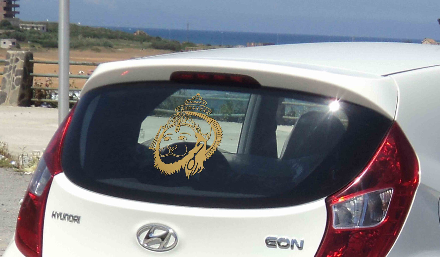 Hanuman Shining Car Rear Glass Sticker