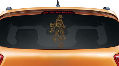 Elegant Krishna Car Rear Glass Sticker