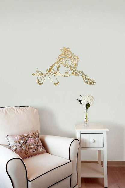 Krishna with Flute Wall Sticker