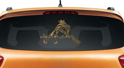 Krishna with Flute Car Rear Glass Sticker