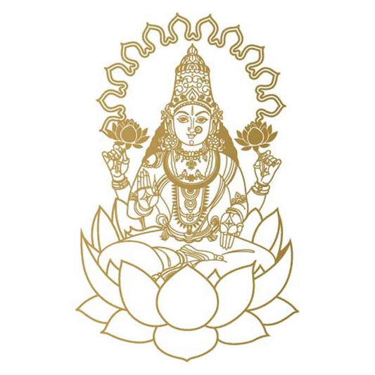 Goddess Lakshmi Car Rear Glass Sticker