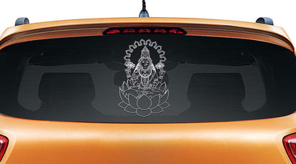 Goddess Lakshmi Car Rear Glass Sticker